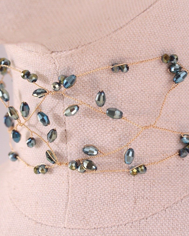 CHOCKER ALAMBRE PEPITAS