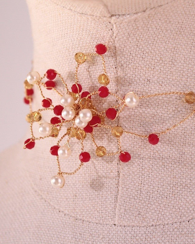 CHOKER ALAMBRE FLOR