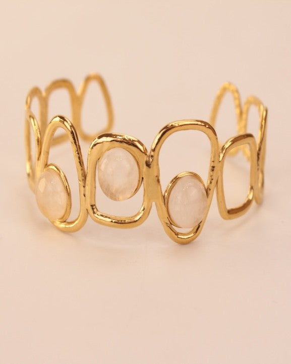 BRAZALETE ACERO PIEDRAS