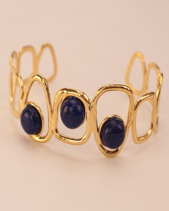 BRAZALETE ACERO PIEDRAS