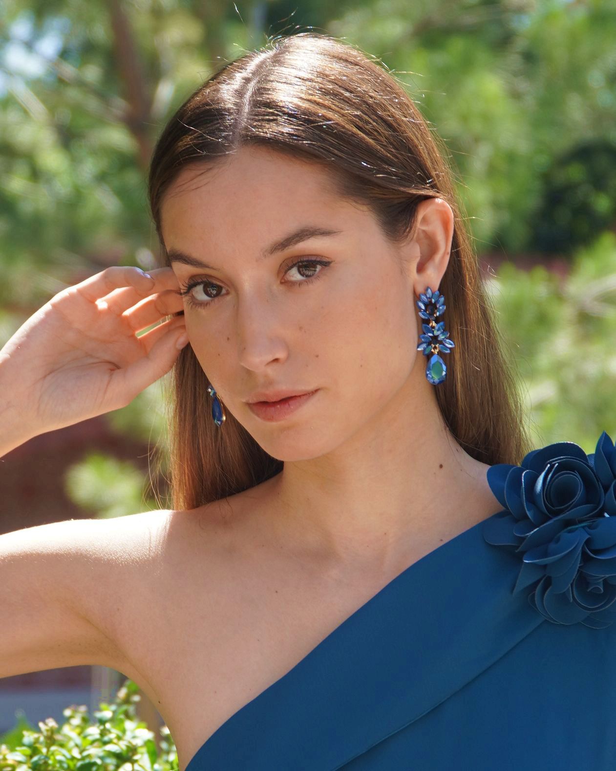 PENDIENTES FLORAL Y GOTA