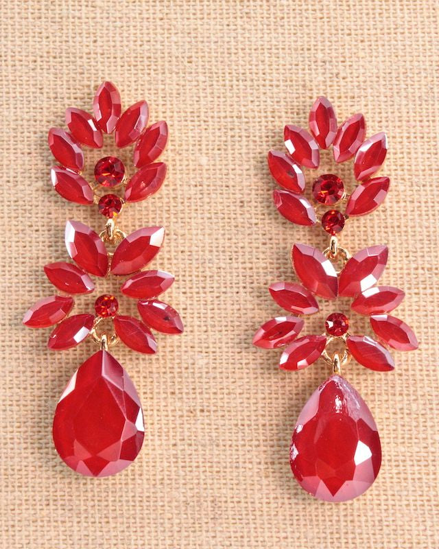 PENDIENTES FLORAL Y GOTA