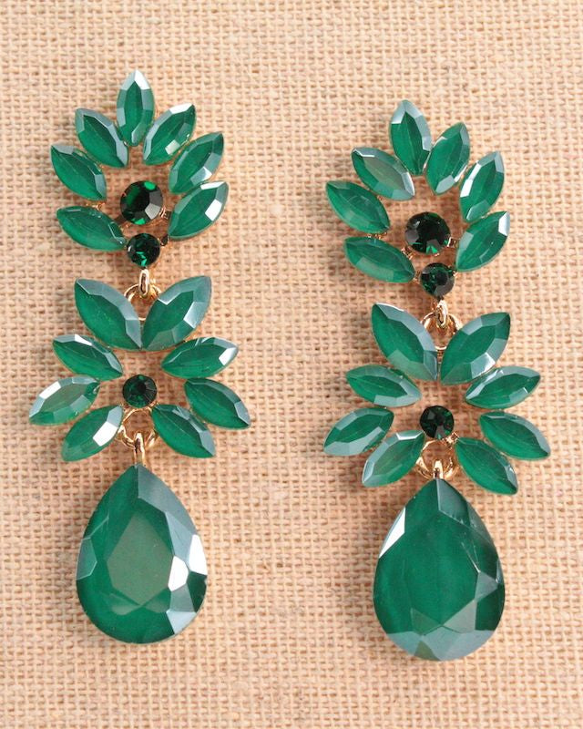 PENDIENTES FLORAL Y GOTA