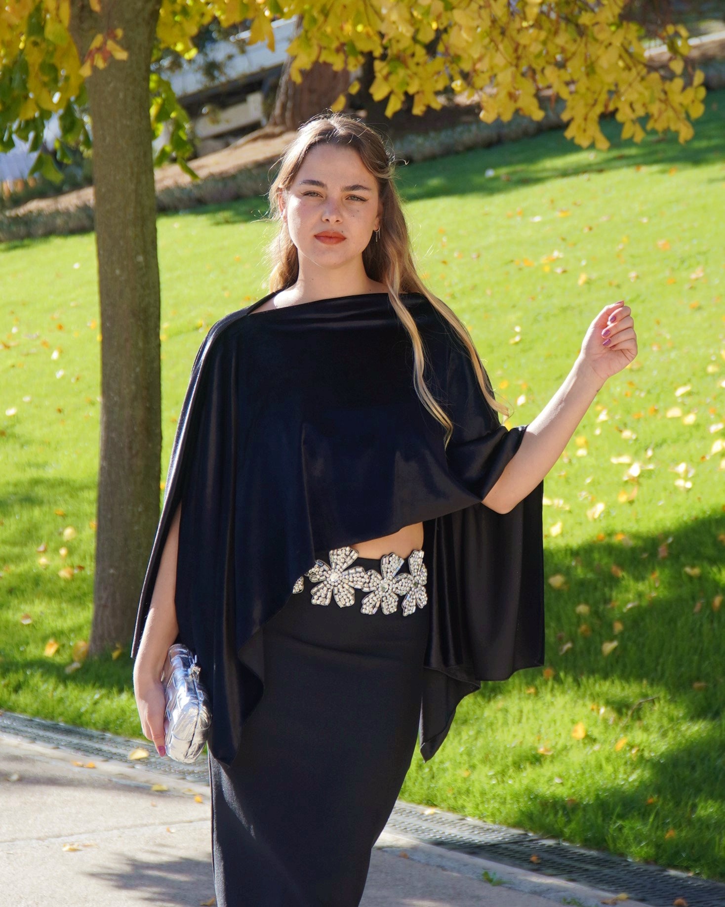 PONCHO DE TERCIOPELO