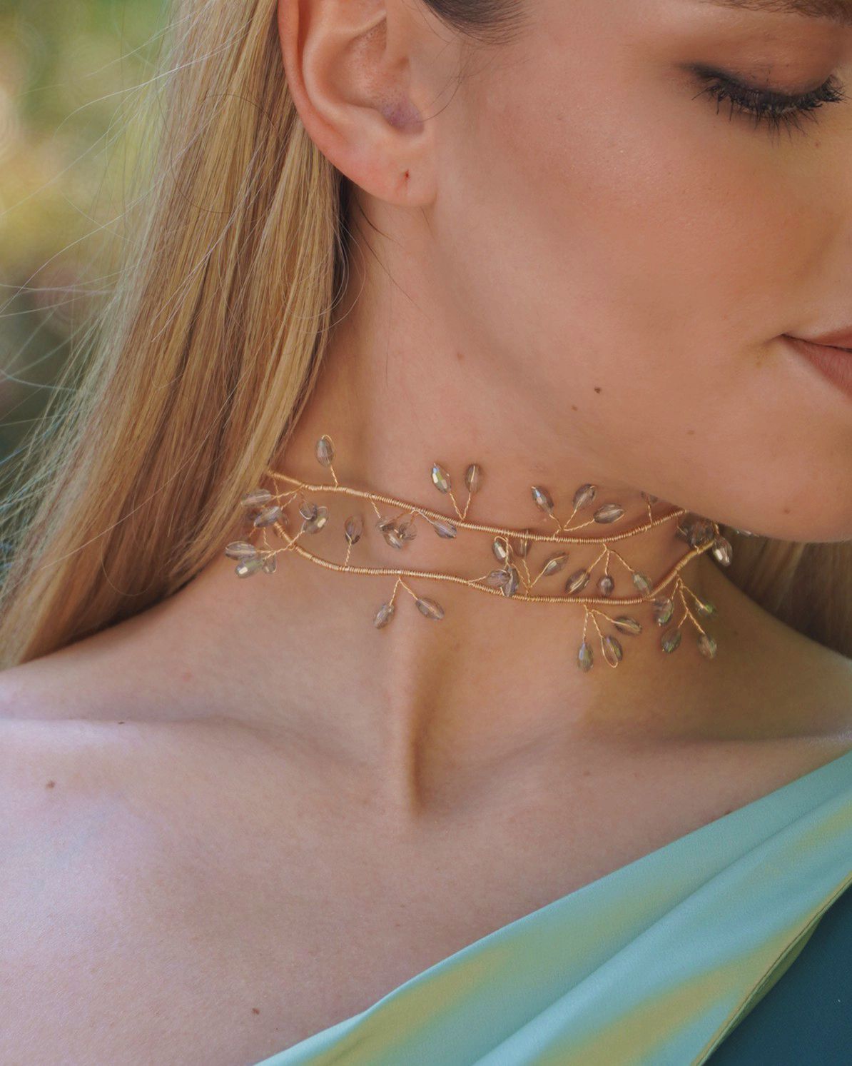 CHOCKER ALAMBRE CRISTAL