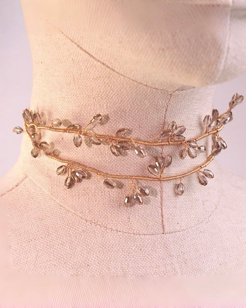 CHOCKER ALAMBRE CRISTAL