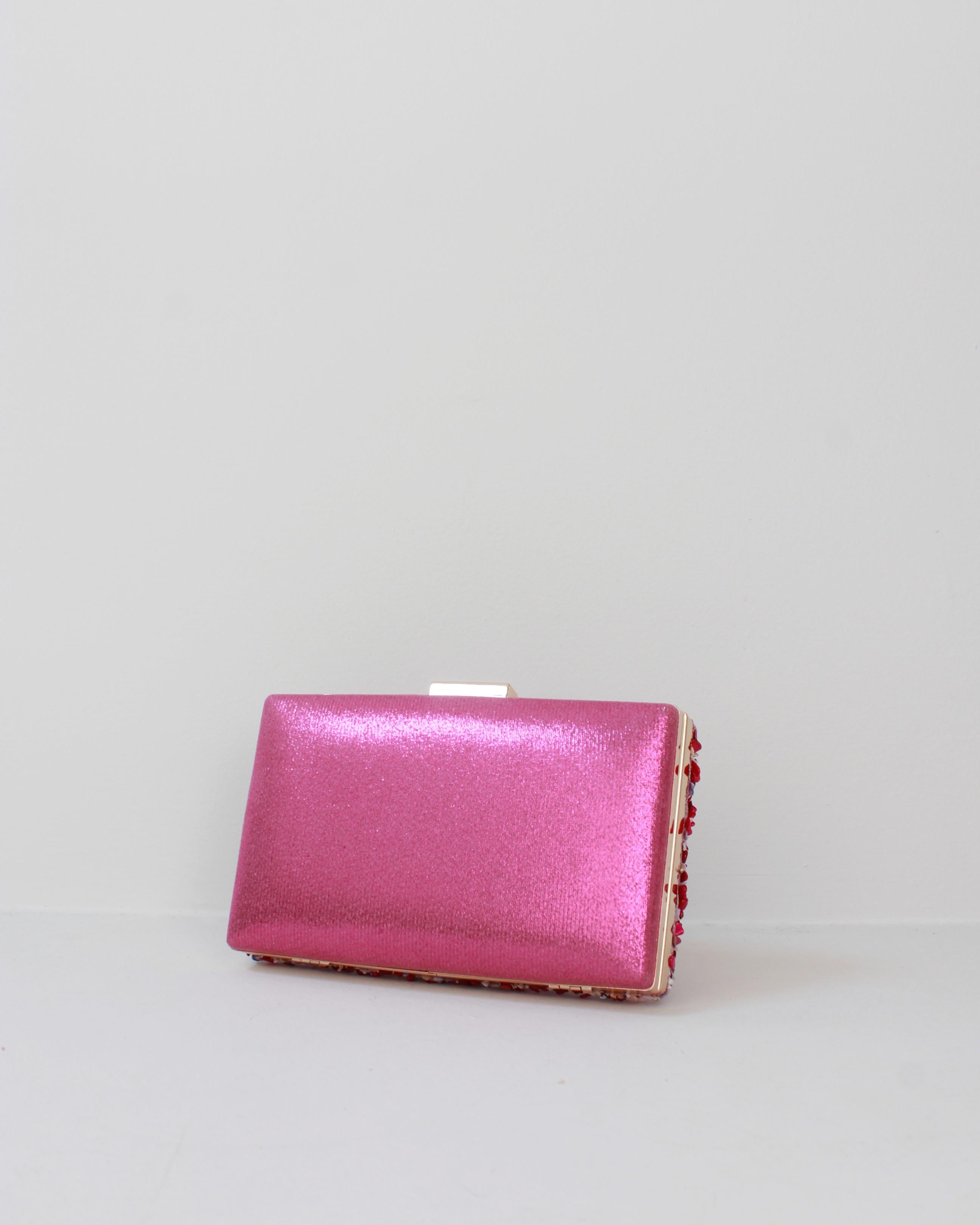 BOLSO PIEDRAS BORDE METALIZADO