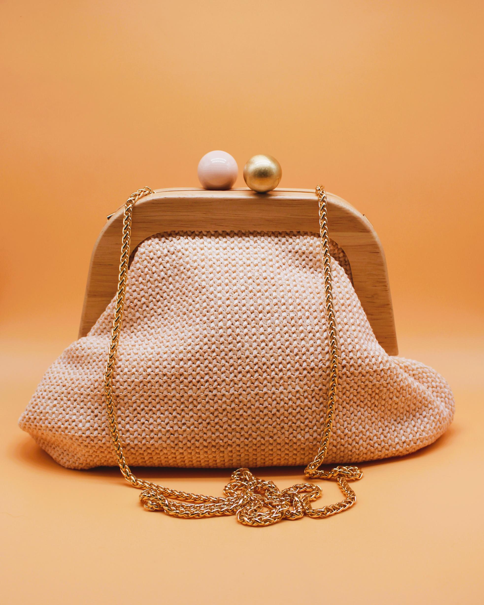 BOLSO DE MANO RAFIA