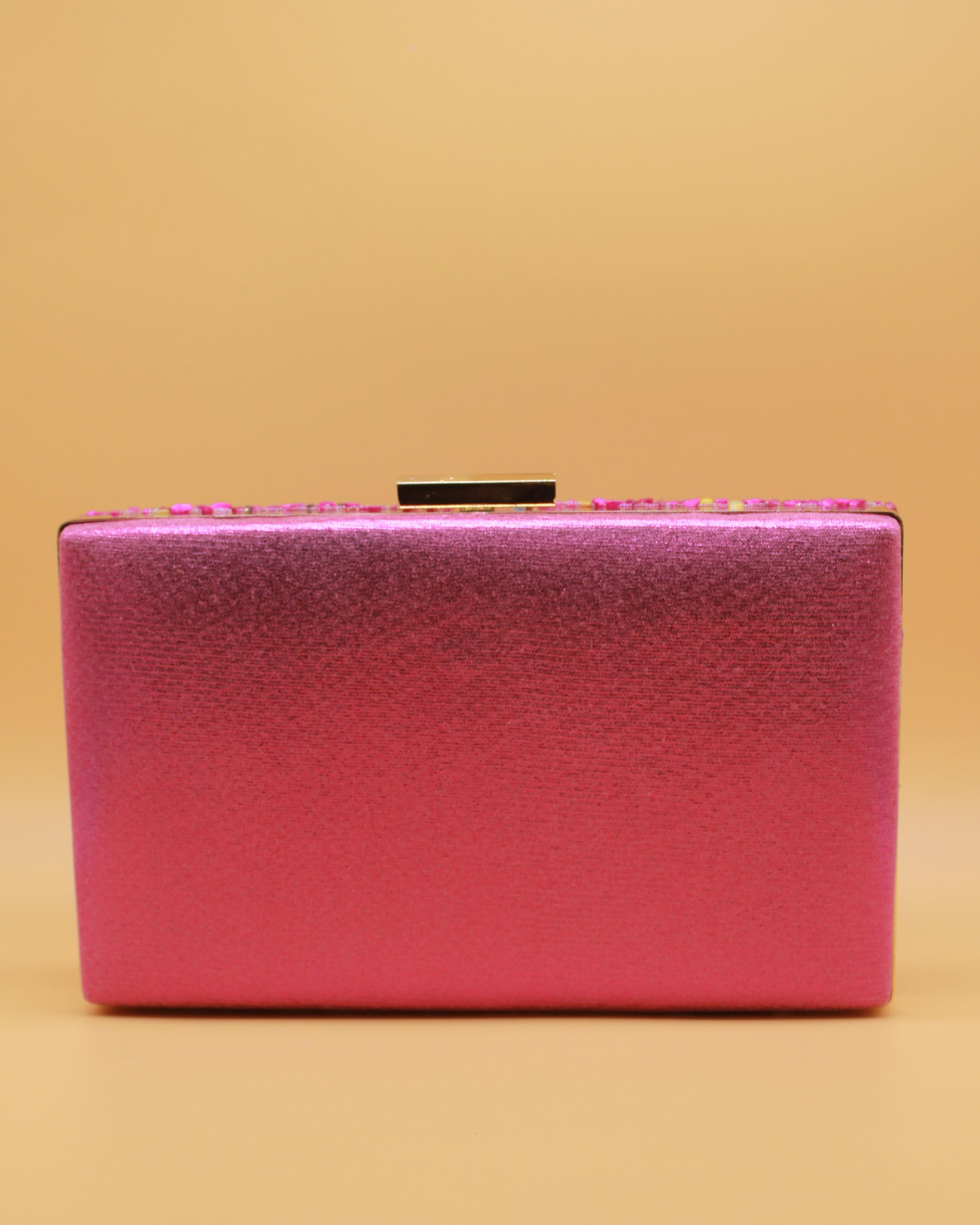 BOLSO PIEDRAS BORDE METALIZADO