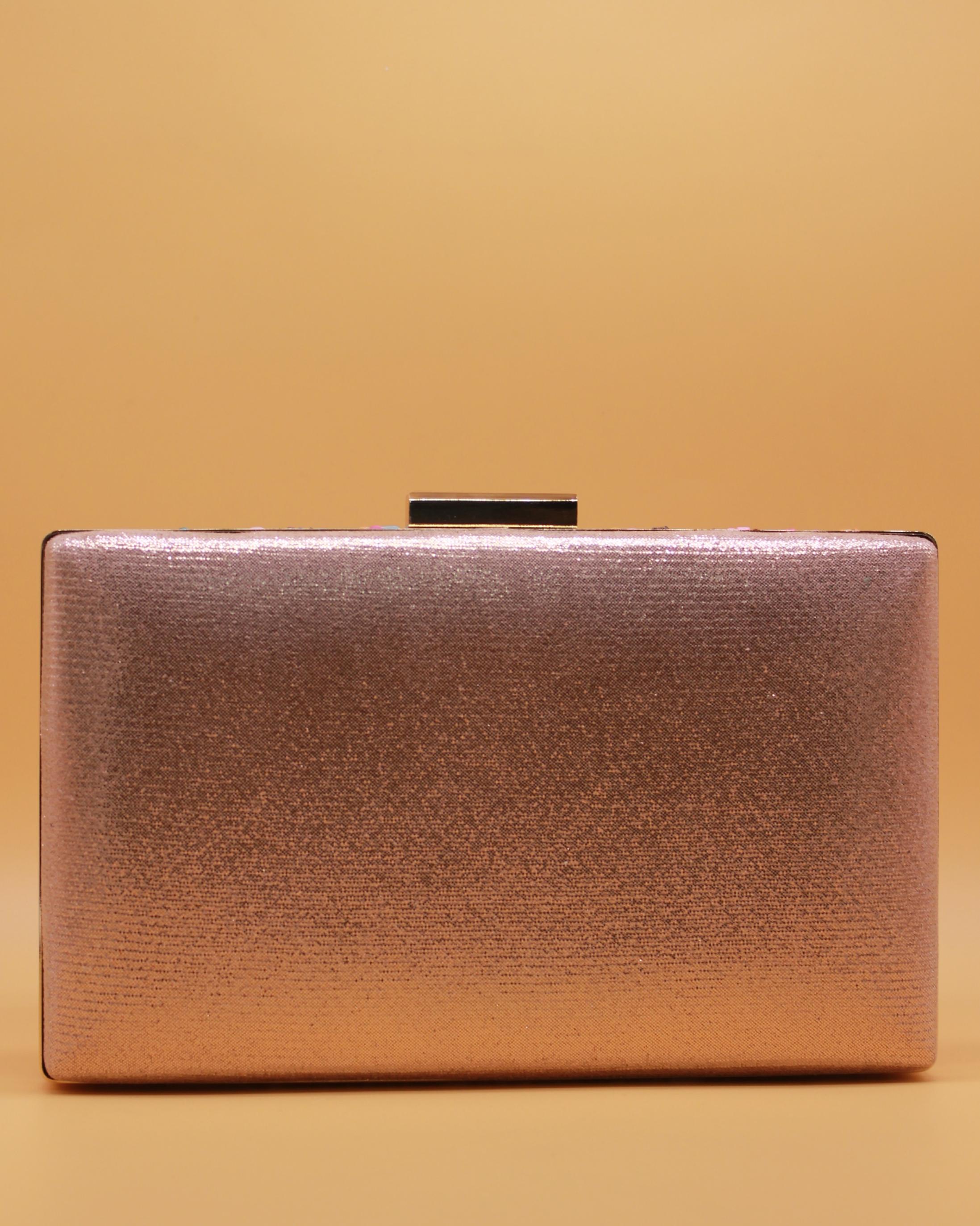 BOLSO PIEDRAS BORDE METALIZADO