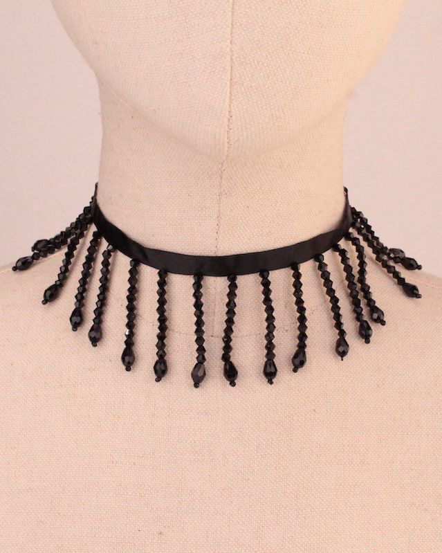 COLLAR CHOCKER ROMBO NEGRO