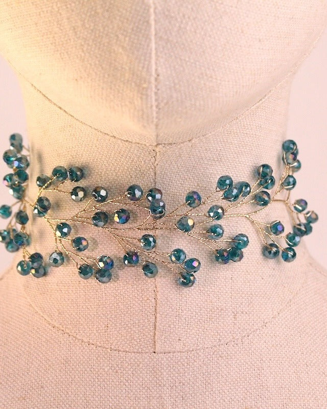 CHOCKER RAMA TURQUESA