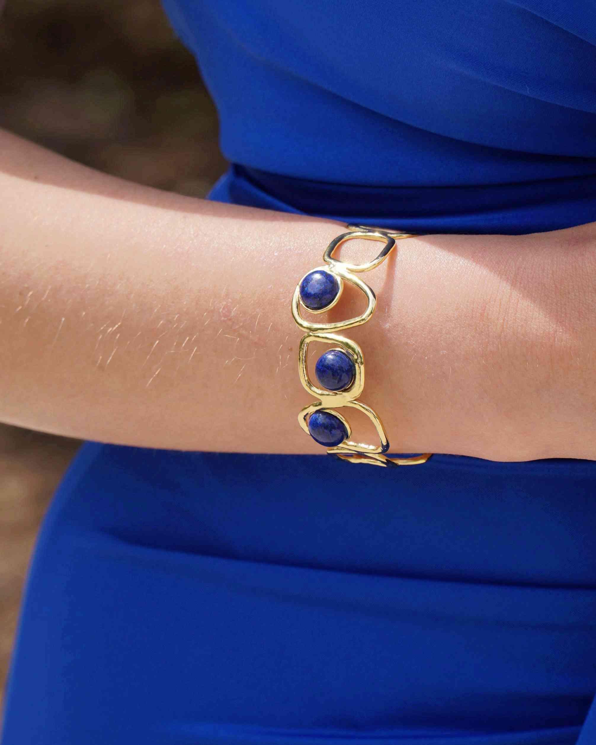 BRAZALETE ACERO PIEDRAS