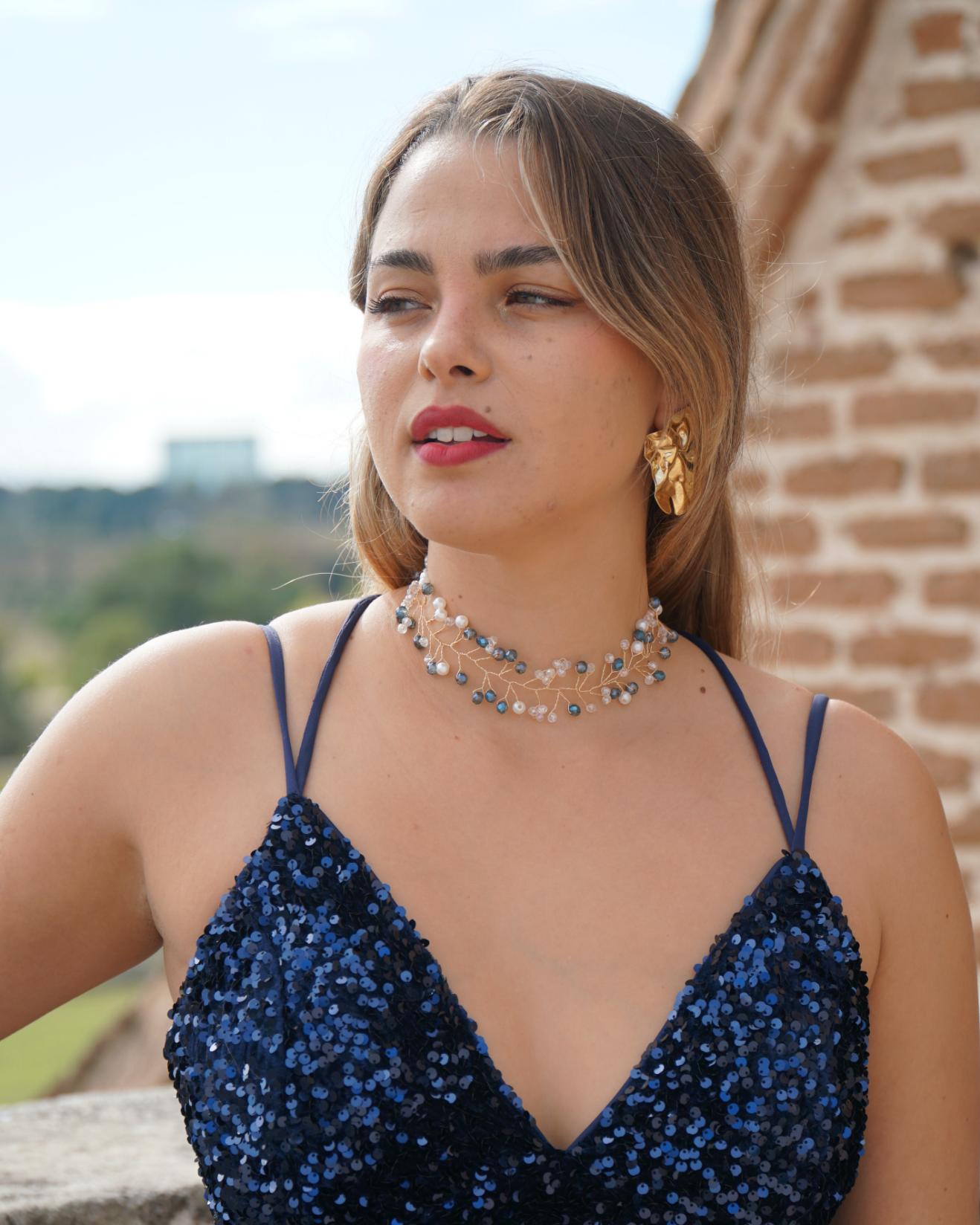 CHOCKER FINO BICOLOR