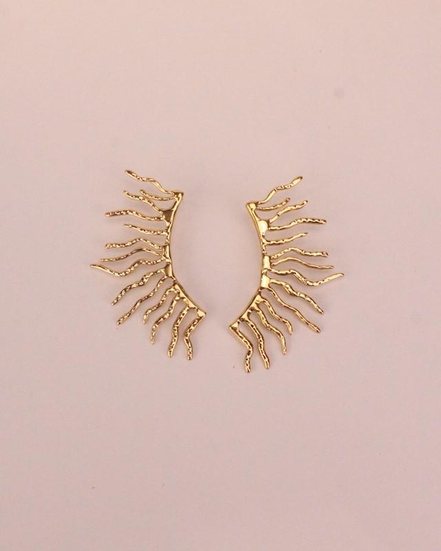 PENDIENTES RAYO DE SOL ACERO