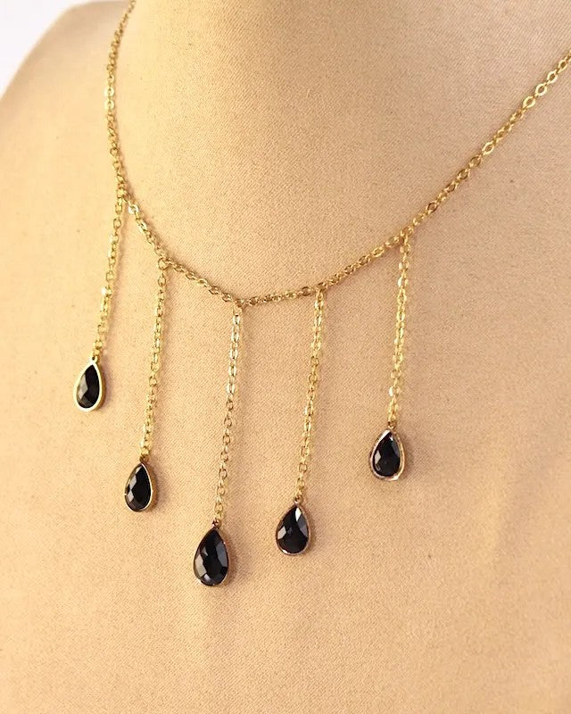 COLLAR GOTAS NEGRAS