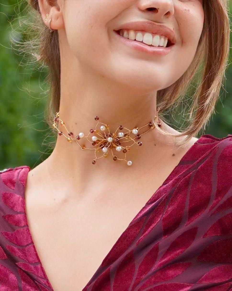 CHOKER ALAMBRE FLOR
