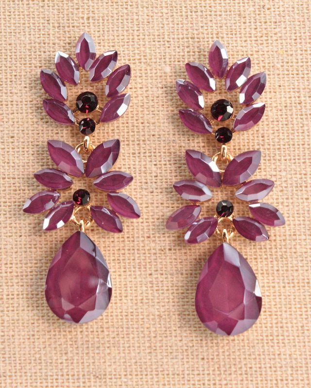 PENDIENTES FLORAL Y GOTA