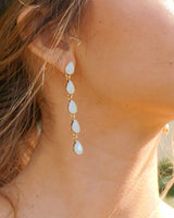 PENDIENTES GOTAS CASCADA BLANCO