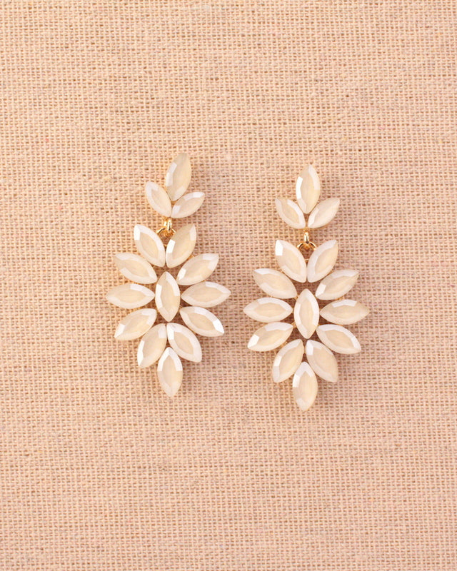 PENDIENTES HOJAS DE CRISTAL