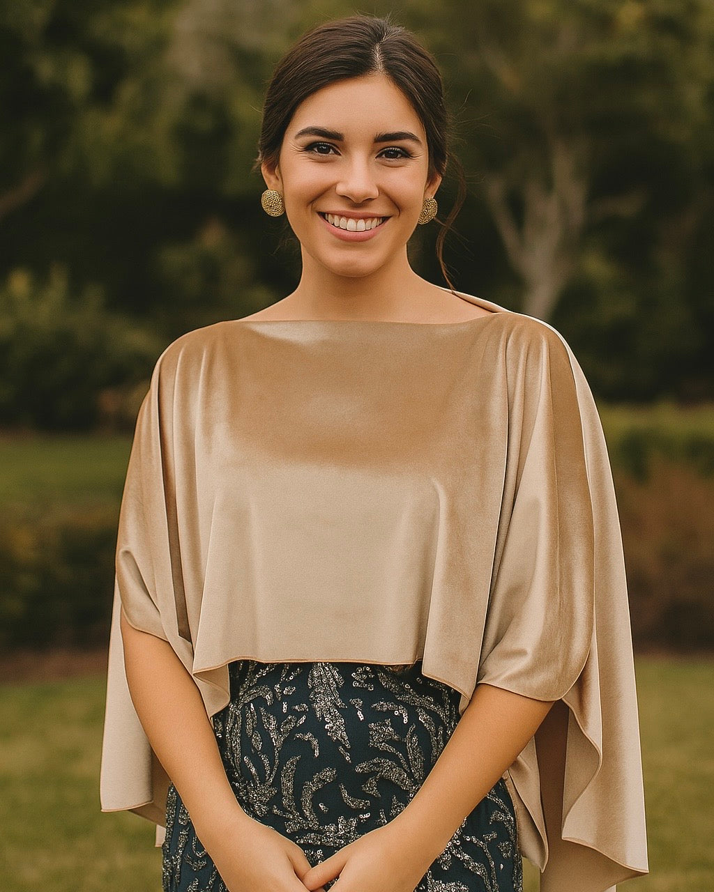 PONCHO DE TERCIOPELO
