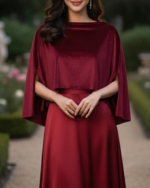 PONCHO DE TERCIOPELO