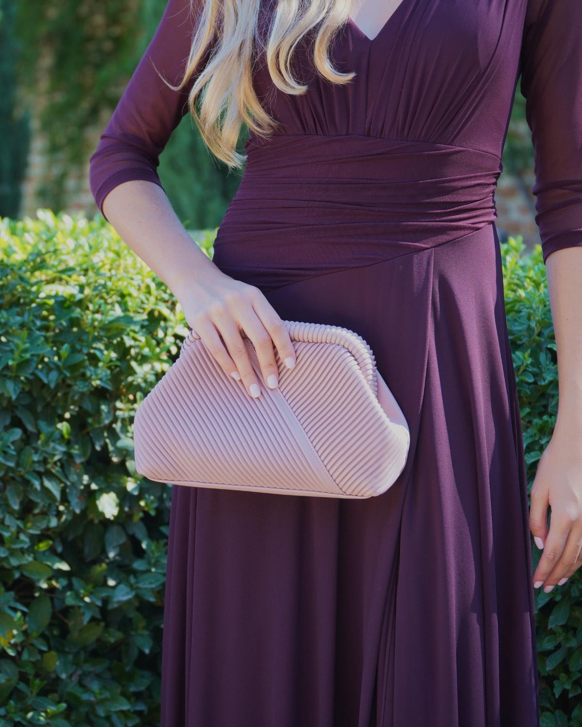 CLUTCH POLIPIEL STRIPES