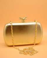 CLUTCH NUDO NAVY DORADO