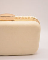 CLUTCH RAFIA BLANCO NUDE