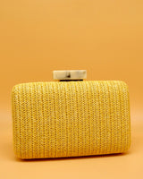 CLUTCH RAFIA AMARILLO