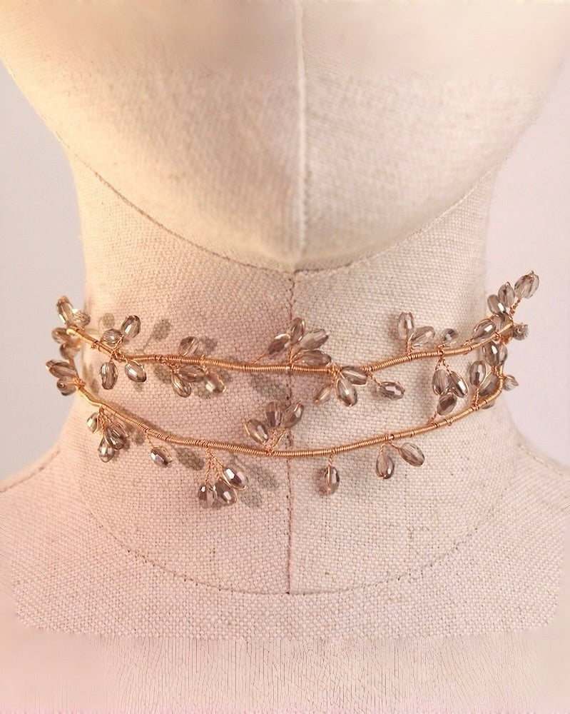 CHOCKER ALAMBRE CRISTAL