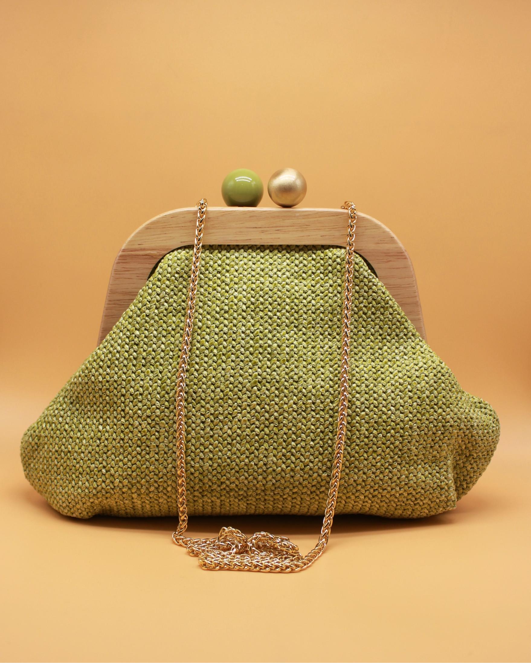 BOLSO DE MANO RAFIA