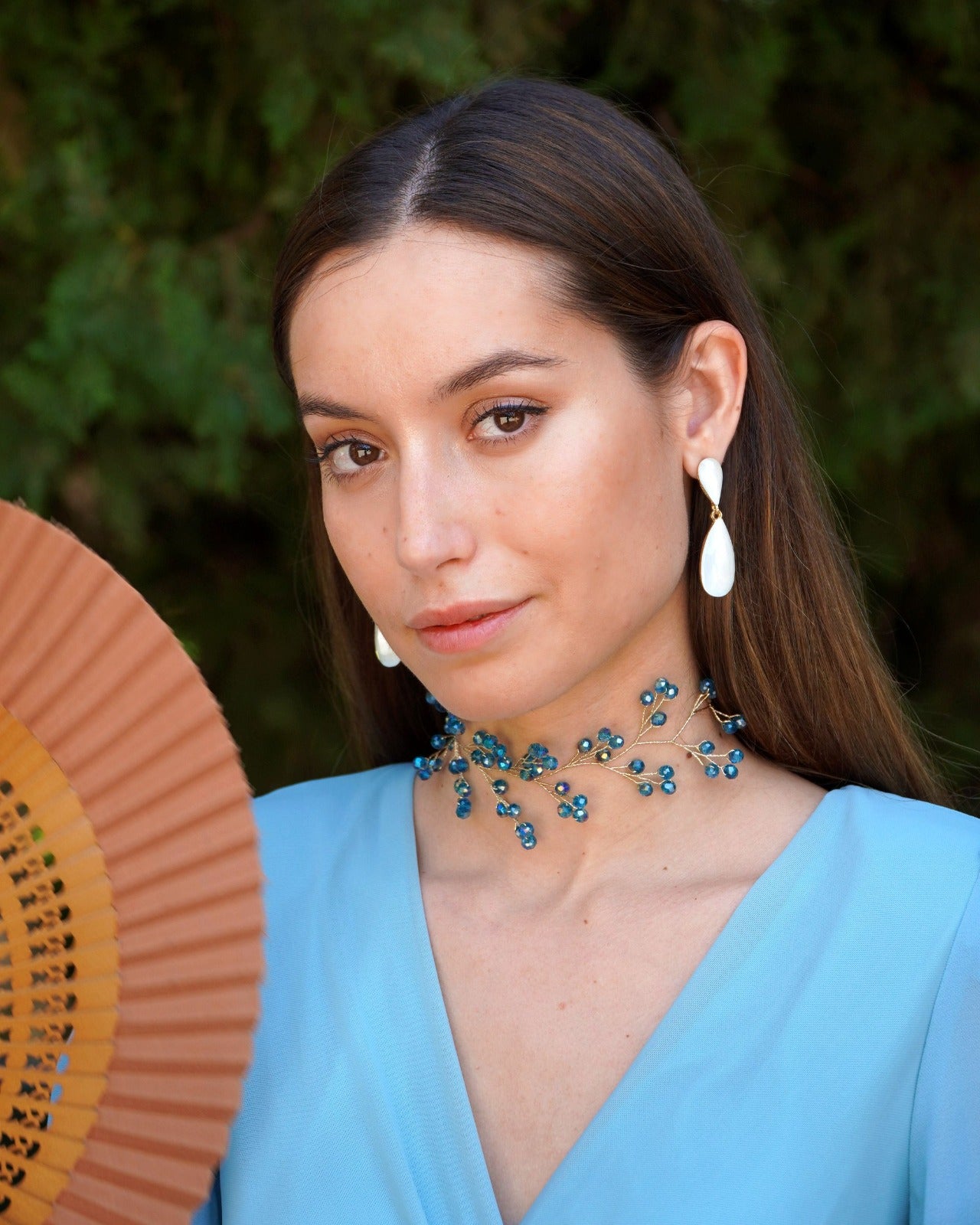 CHOCKER RAMA TURQUESA